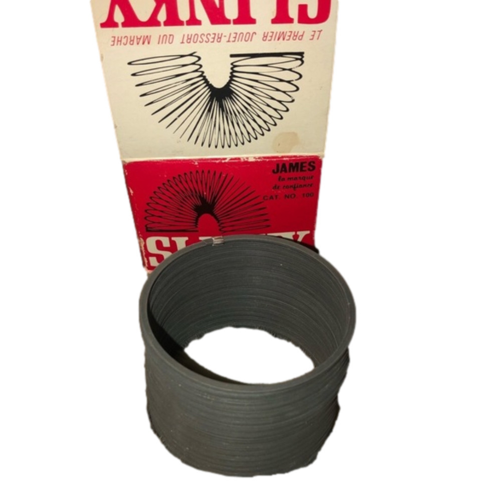 VINTAGE Slinky The Names James Made in Canada Cat. No. 100 EUC w Box